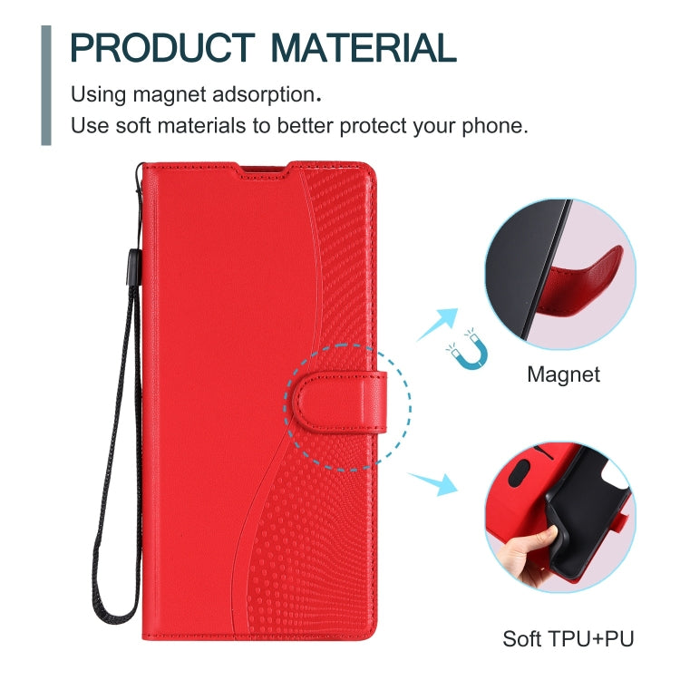 For Redmi K70 Voltage Ultra-thin Dot Leather Phone Case(Red)