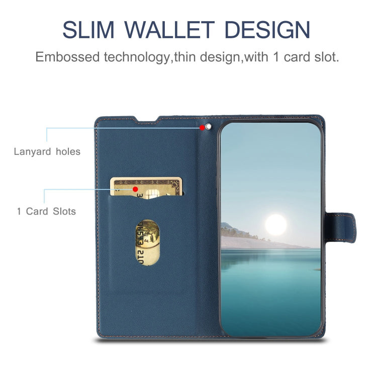 For Redmi K70 Voltage Ultra-thin Dot Leather Phone Case(Blue)