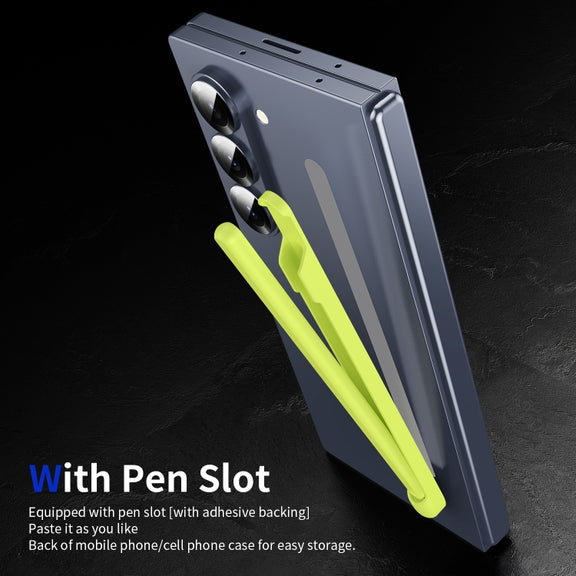 For Samsung Galaxy Z Fold6 / 5 / 4 / 3 Electromagnetic Stylus Pen with Pen Slot(Yellow Green)