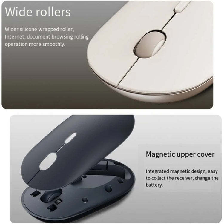 Original Xiaomi XMBXSB01YM Bluetooth Dual Mode Silent Portable Mouse 3(Black)