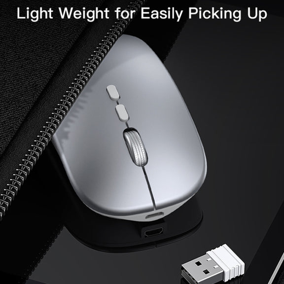 Yesido KB15 Slim 2.4G Rechargeable Wireless Optical Mouse(White)