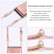 For iPhone 16 Plus Square Zipper Wallet Bag TPU+PU Back Cover Case(Rose Gold)