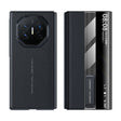 For Huawei Mate XT Ultimate Smart Side View Window Genuine Leather Phone Case(Black) - Huawei Cases by PMC TechLife | Online Shopping South Africa | PMC TechLife | Buy Now Pay Later Mobicred