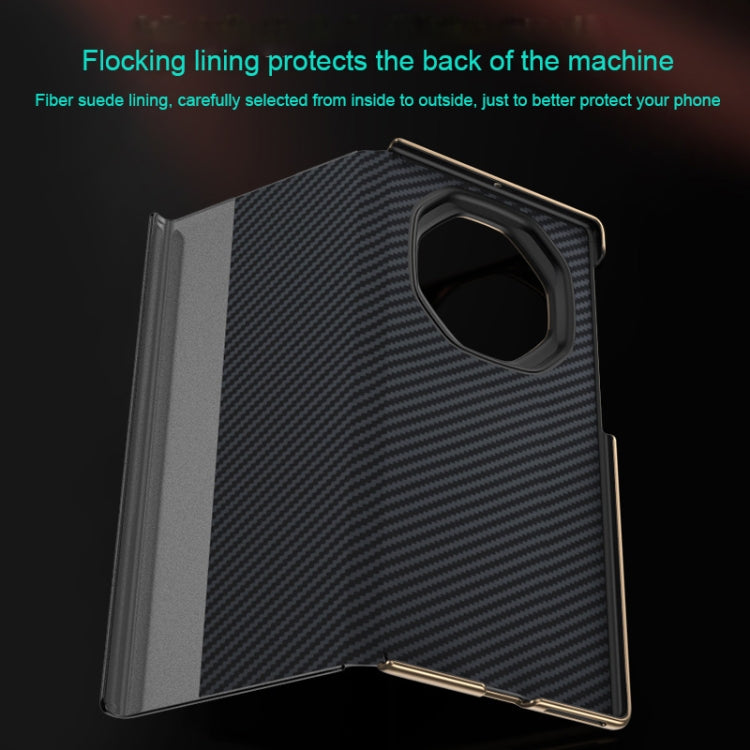 For Huawei Mate XT Ultimate Smart Side View Window Plain Leather Phone Case(Black)