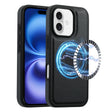 For iPhone 16 Plus Denior Carbon Fiber Texture Leather MagSafe Phone Case(Black) - iPhone 16 Plus Cases by Denior | Online Shopping South Africa | PMC TechLife | Buy Now Pay Later Mobicred