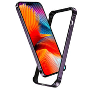 For iPhone 16 Pro Max TPU + Aluminum Alloy Frame Phone Case(Black)