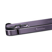 For iPhone 16 Pro TPU + Aluminum Alloy Frame Phone Case(Black)