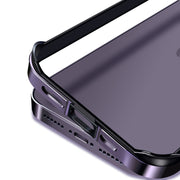 For iPhone 16 TPU + Aluminum Alloy Frame Phone Case(Silver)