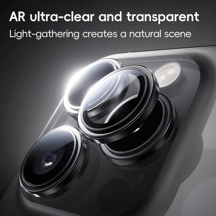 For iPhone 16 Benks King Kong Series Corning Single Metal Lens Protective Film(Black)