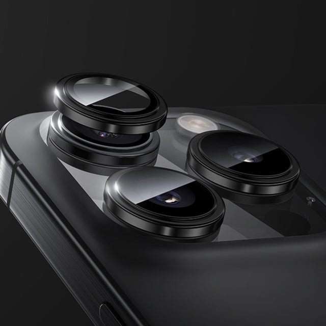 For iPhone 16 Pro Max Benks King Kong Series Corning Single Metal Lens Protective Film(Black)