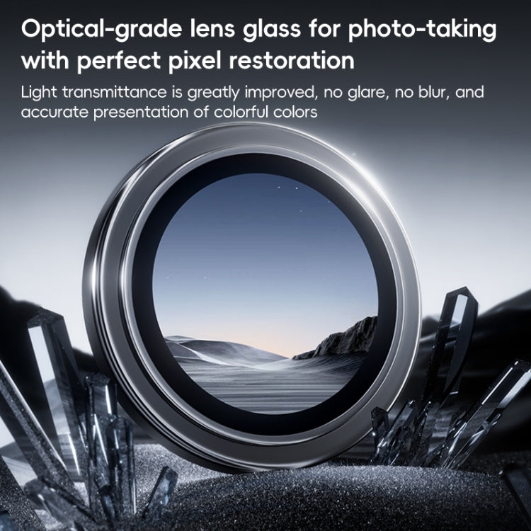 For iPhone 16 Pro Benks King Kong Series Corning Single Metal Lens Protective Film(Silver)