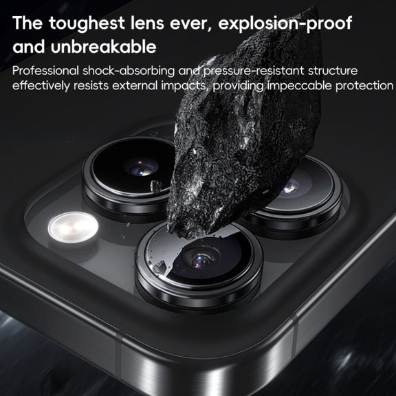 For iPhone 16 Pro Benks King Kong Series Corning Single Metal Lens Protective Film(Silver)