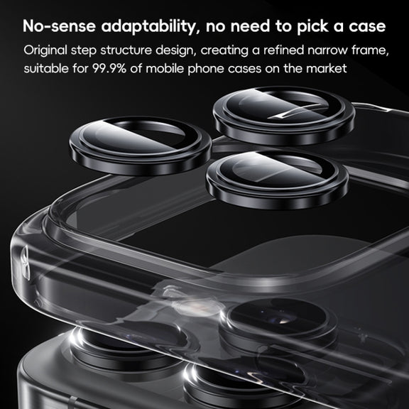 For iPhone 16 Pro Benks King Kong Series Corning Single Metal Lens Protective Film(Silver)