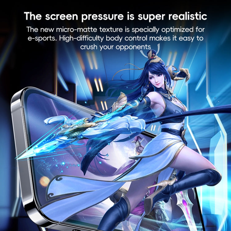 For iPhone 16 Pro Max Benks Ice Sense Gaming Frosted Tempered Glass Film