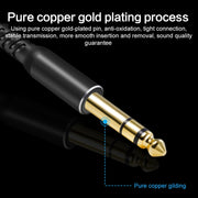 6.35mm to XRL Canon Female Dual Channel Microphone Audio Cable, Length:10m(Black)