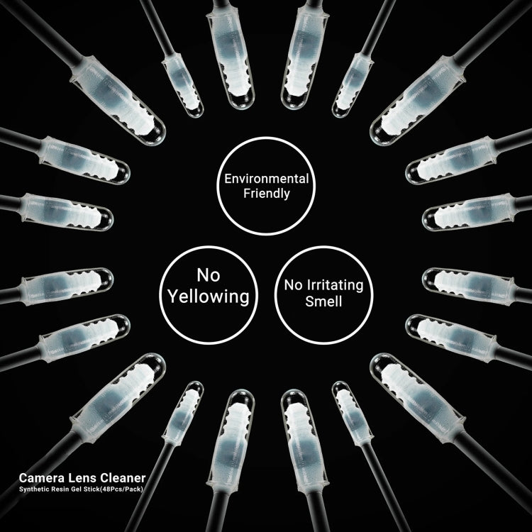 2UUL CL21 48pcs/box Camera Lens Dust Cleaning Synthetic Resin Gel Stick