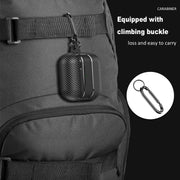 For AirPods 4 Carbon Fiber Texture Bluetooth Earphone Protective Case(Transparent)