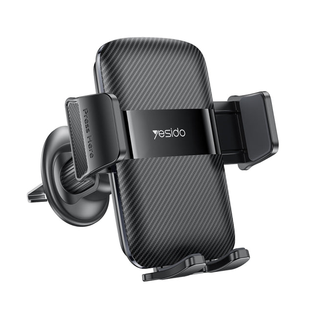 Yesido C251 Car Air Outlet Gravity Clamp Mobile Phone Holder(Black)