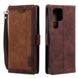 For Samsung Galaxy S25 Ultra 5G Retro Splicing Horizontal Flip Leather Phone Case(Brown) - Galaxy S25 Ultra 5G Cases by PMC TechLife | Online Shopping South Africa | PMC TechLife | Buy Now Pay Later Mobicred