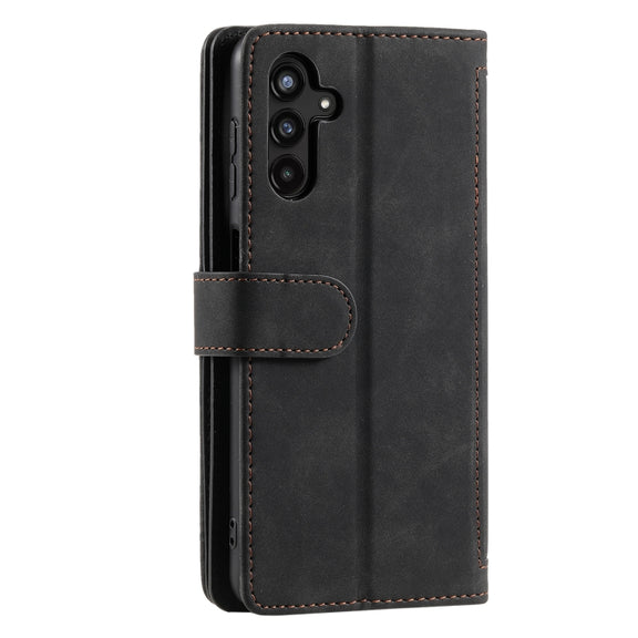For Samsung Galaxy S25 5G Nine Card Zipper Bag Leather Phone Case with Lanyard(Black)