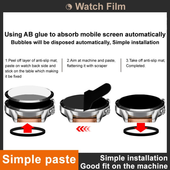 For Huawei Watch D2 IMAK Plexiglass HD Watch Protective Film