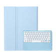 For Samsung Galaxy Tab S10 Ultra A910B Pen Slot Detachable Bluetooth Keyboard Leather Tablet Case(Sky Blue) - Samsung Keyboard by PMC Jewellery | Online Shopping South Africa | PMC Jewellery | Buy Now Pay Later Mobicred