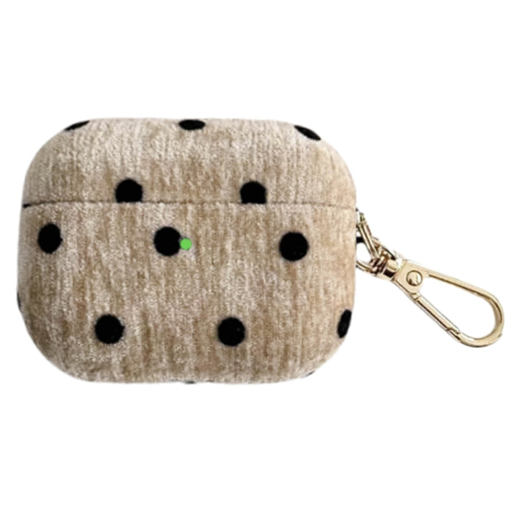 For AirPods 3 Velvet Cloth + PC Headset Shockproof Case(Coffee)