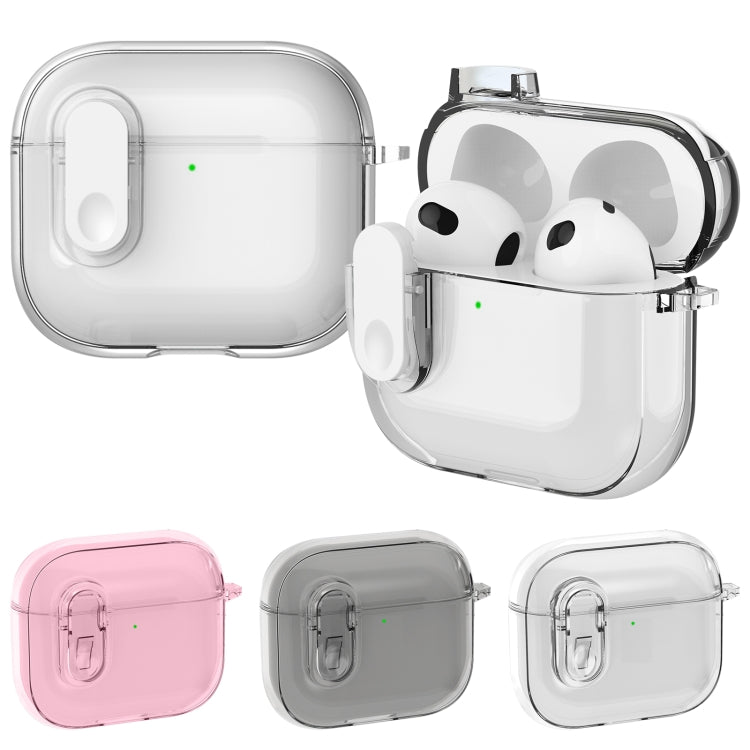 For AirPods 4 Ice Crystals Shockproof Earphone Protective Case(Pink)