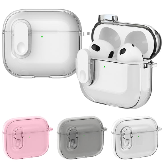 For AirPods 4 Ice Crystals Shockproof Earphone Protective Case(Pink)