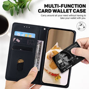 For Tecno Spark Go 2024 / 20 / 20C Cute Cats RFID Leather Phone Case(Black)