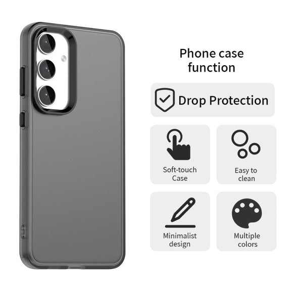 For Samsung Galaxy S25 5G Candy PC Hybrid TPU Shockproof Phone Case(Black)