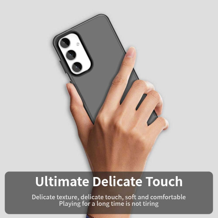 For Samsung Galaxy S25 5G Candy PC Hybrid TPU Shockproof Phone Case(Black)