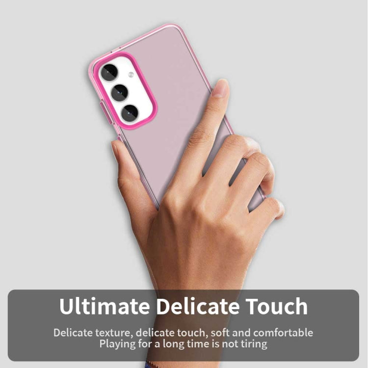 For Samsung Galaxy S25 5G Candy PC Hybrid TPU Shockproof Phone Case(Red)