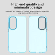 For Samsung Galaxy S25 5G Candy PC Hybrid TPU Shockproof Phone Case(Blue)