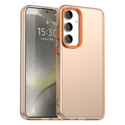 For Samsung Galaxy S25+ 5G Candy PC Hybrid TPU Shockproof Phone Case(Orange)