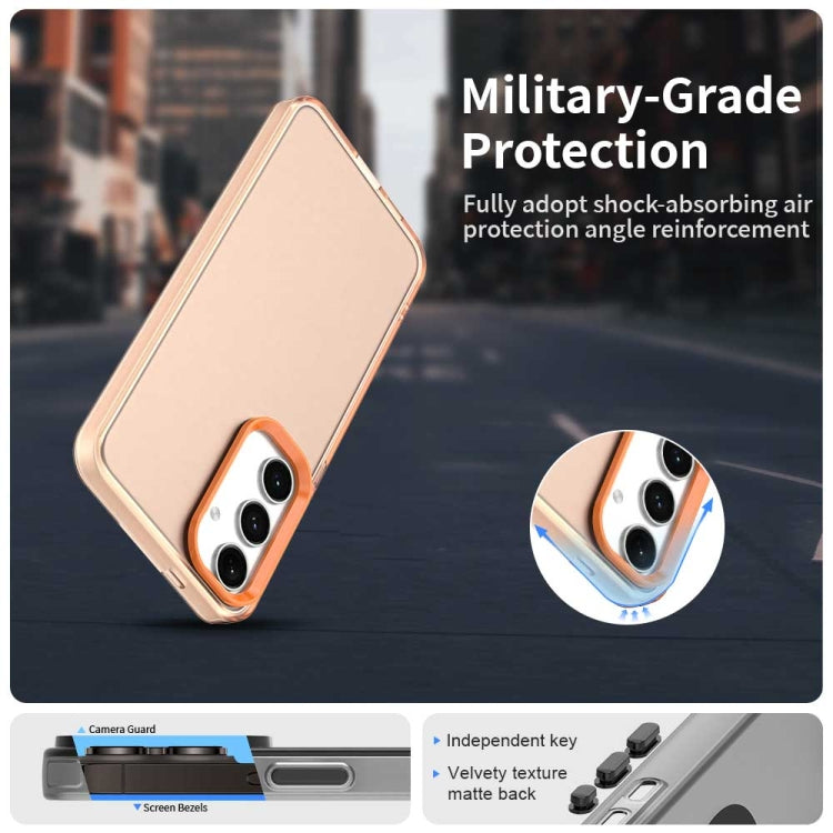 For Samsung Galaxy S25+ 5G Candy PC Hybrid TPU Shockproof Phone Case(Orange)