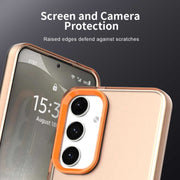 For Samsung Galaxy S25+ 5G Candy PC Hybrid TPU Shockproof Phone Case(Orange)