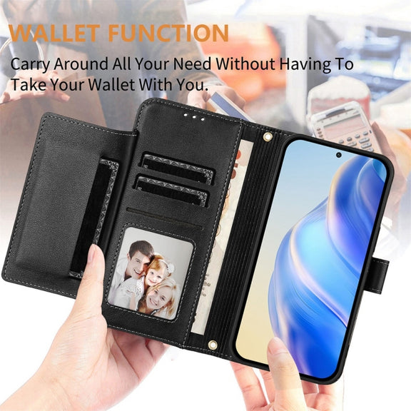 For Ulefone Note 17 Pro Multi-Card Slots Zipper Wallet Leather Phone Case(Black)