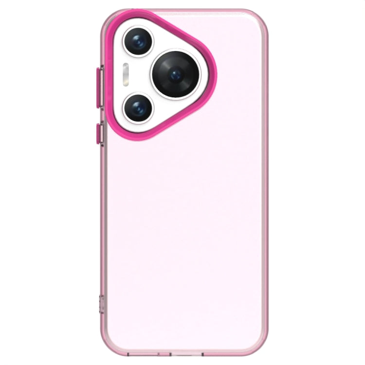 For Huawei Pura 70 Candy PC Hybrid TPU Shockproof Phone Case(Red)