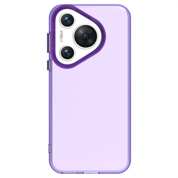 For Huawei Pura 70 Pro Candy PC Hybrid TPU Shockproof Phone Case(Purple)