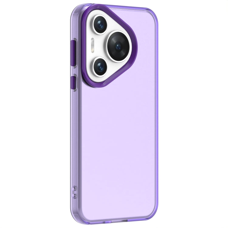 For Huawei Pura 70 Pro Candy PC Hybrid TPU Shockproof Phone Case(Purple)