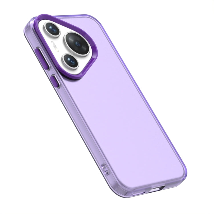 For Huawei Pura 70 Pro Candy PC Hybrid TPU Shockproof Phone Case(Purple)