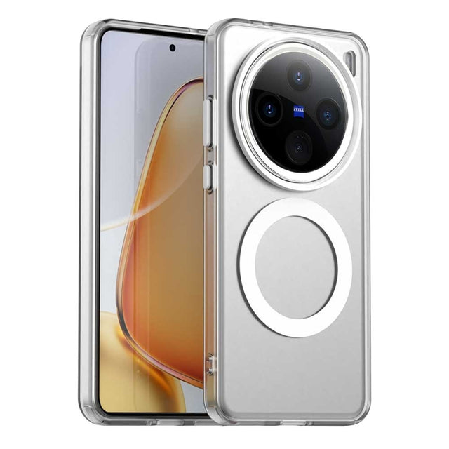 For vivo X200 Pro mini Candy Magsafe PC Hybrid TPU Phone Case(White)