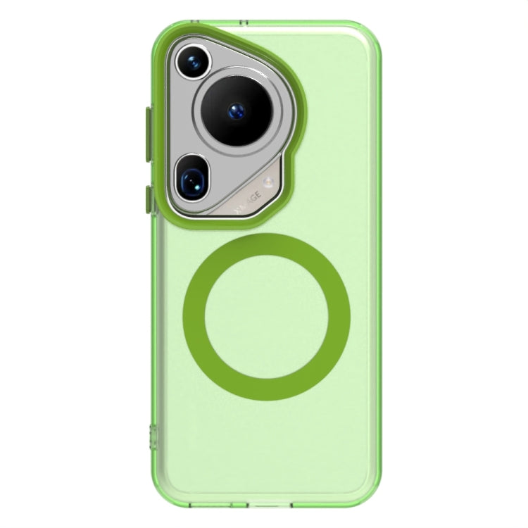 For Huawei Pura 70 Ultra Candy Magsafe PC Hybrid TPU Phone Case(Green)