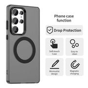 For Samsung Galaxy S25 Ultra 5G Candy Magsafe PC Hybrid TPU Phone Case(Black)