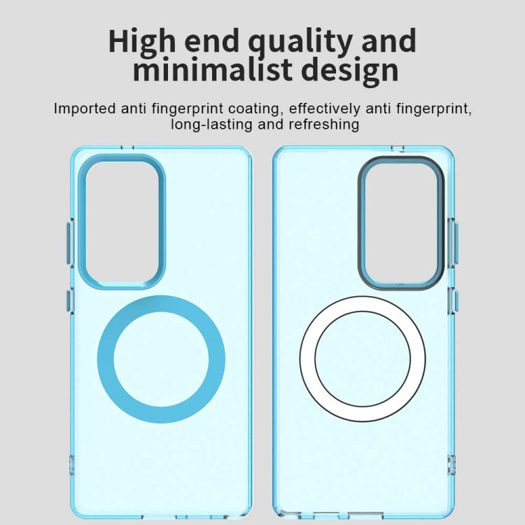 For Samsung Galaxy S25 Ultra 5G Candy Magsafe PC Hybrid TPU Phone Case(Blue)