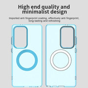 For Samsung Galaxy S25 Ultra 5G Candy Magsafe PC Hybrid TPU Phone Case(Blue)