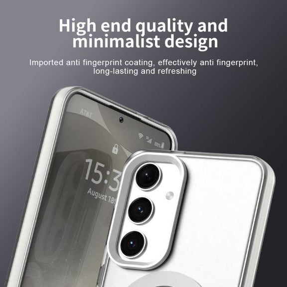 For Samsung Galaxy S25+ 5G Candy Magsafe PC Hybrid TPU Phone Case(White)