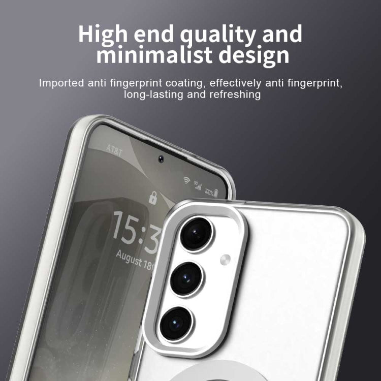 For Samsung Galaxy S25+ 5G Candy Magsafe PC Hybrid TPU Phone Case(White)
