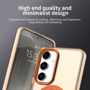 For Samsung Galaxy S25+ 5G Candy Magsafe PC Hybrid TPU Phone Case(Orange)